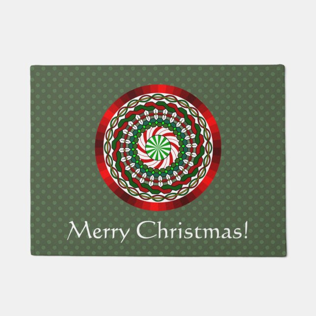 Tapis de Noël aux couleurs de Noël (Devant)