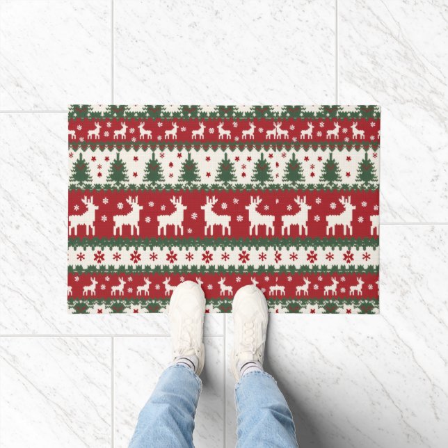 Tapis de Noël aux rennes (Intérieur)