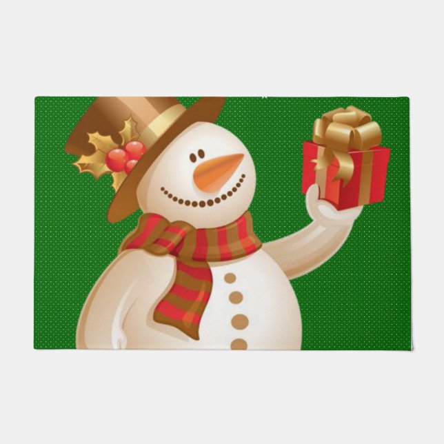 Tapis de Noël, Bonhomme de neige (Devant)