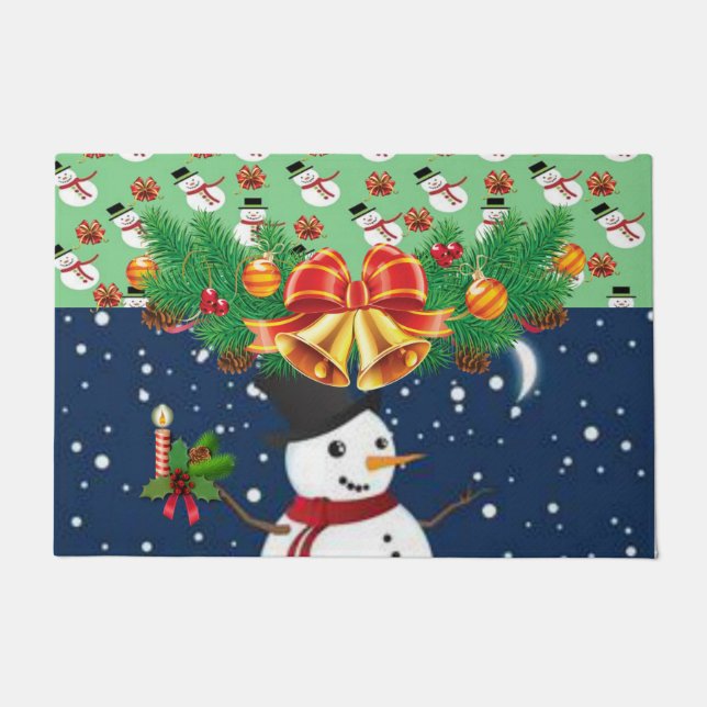 Tapis de Noël, Bonhomme de neige (Devant)
