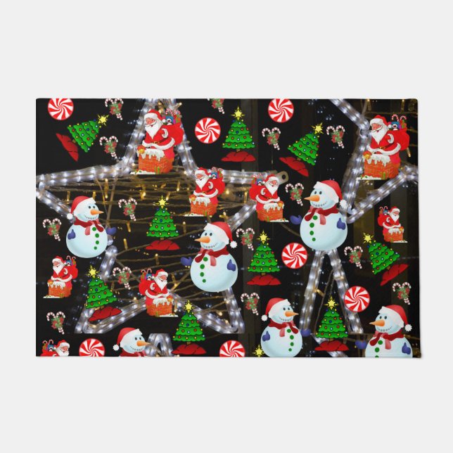 Tapis de Noël, Bonhomme de neige (Devant)