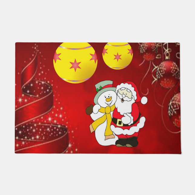 Tapis de Noël, Bonhomme de neige (Devant)