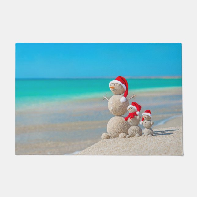 Tapis de Noël, Bonhomme de neige (Devant)