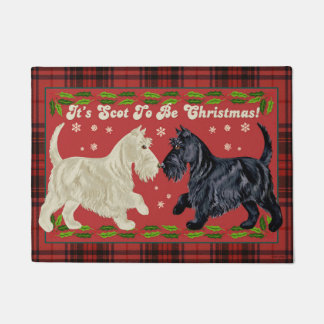 Tapis de Noël de Terrier d'écossais