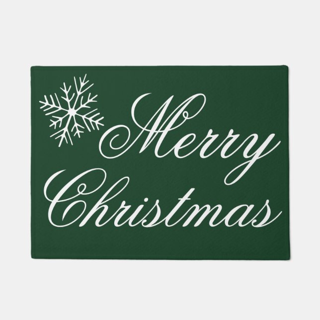 Tapis de Noël Deep Emerald (Devant)