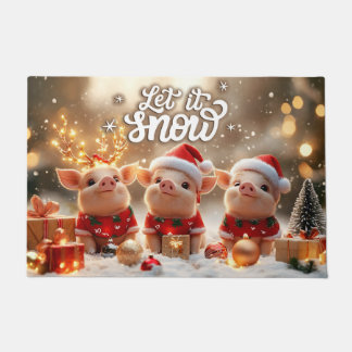 Tapis de Noël "Laissez tomber la neige" – Accueil 