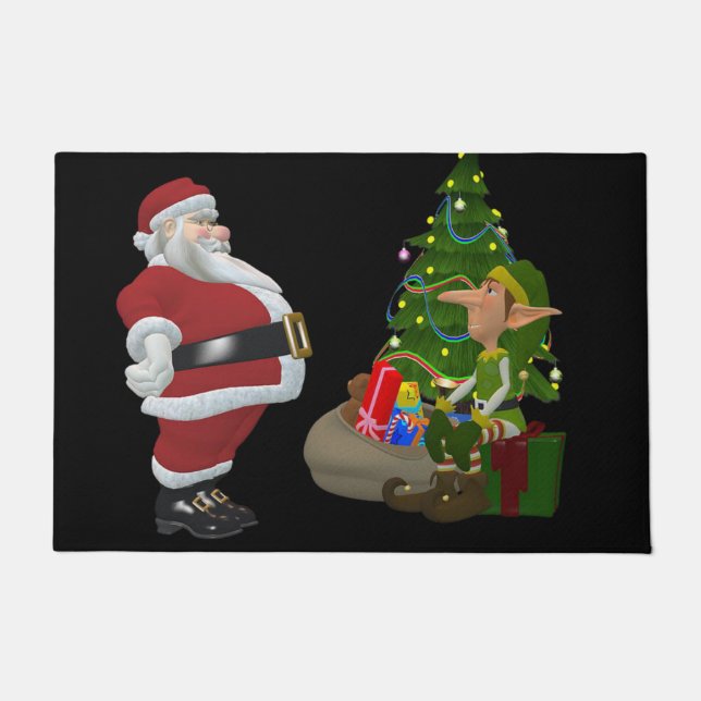 Tapis de Noël, Père Noël (Devant)