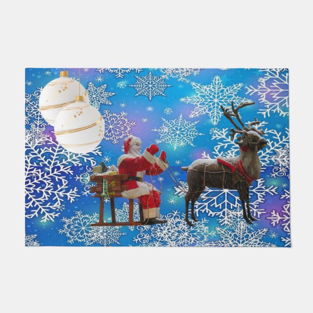 Tapis de Noël, Père Noël (Devant)