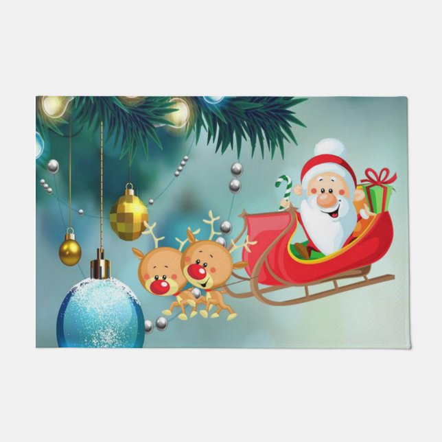 Tapis de Noël, Père Noël (Devant)