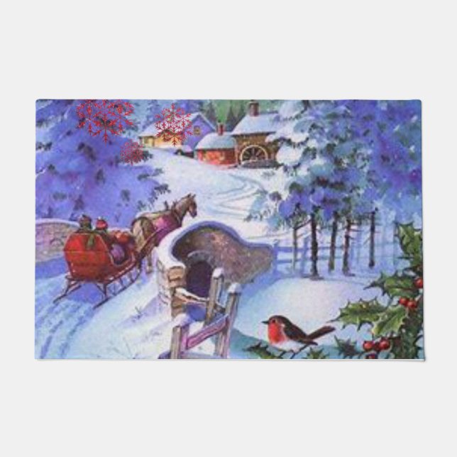 Tapis de Noël pour porte (Devant)