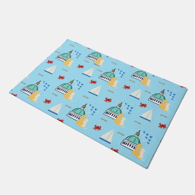Tapis de nourriture pour chien Annapolis Terre, Me (Incliné)