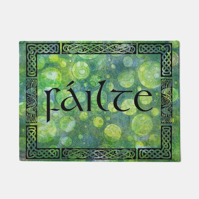 Tapis de pied, noeud celtique, fáilte (Devant)