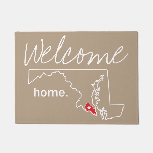 Tapis de porte à la maison du comté du Maryland - (Devant)