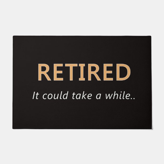 Tapis de porte à la retraite (Devant)