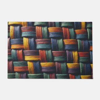 Tapis de porte à motif tissé