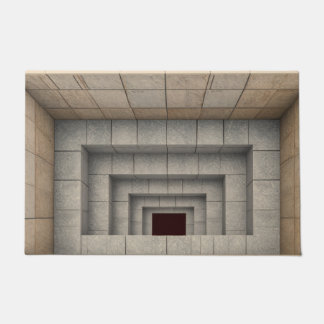 Tapis de porte à trou en pierre illusion 3D