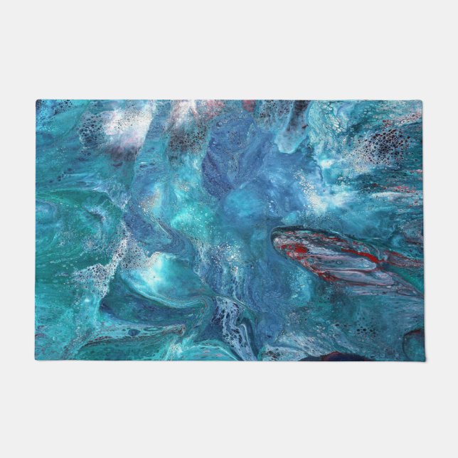 Tapis de porte abstrait Galaxy 1 (Devant)