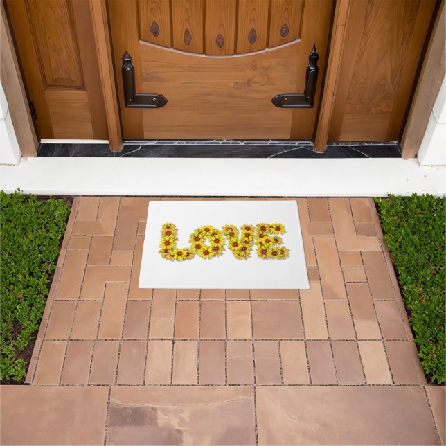 Tapis de porte Amour Tournesol (De plein air)