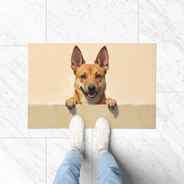 Tapis de porte Art Chien de Caroline (Intérieur)