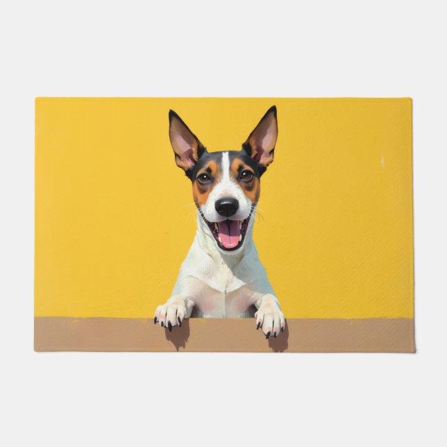 Tapis de porte Art Fox Terrier à poil dur (Devant)