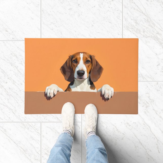 Tapis de porte Art Foxhound américain (Intérieur)