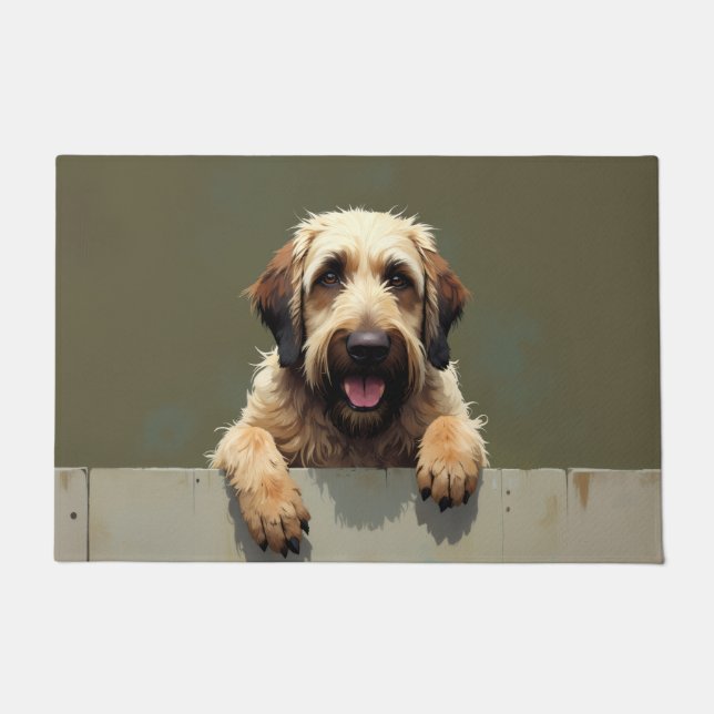 Tapis de porte artistique Chien Otterhound (Devant)
