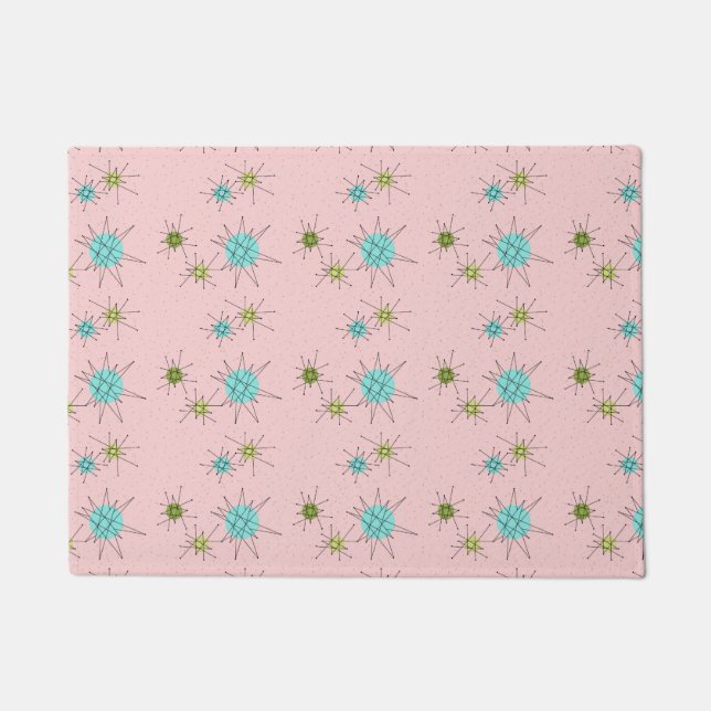 Tapis de porte atomique iconique rose de (Devant)
