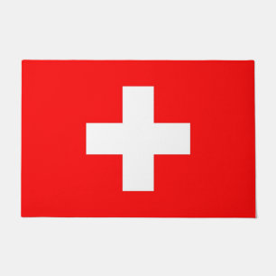 Tapis de porte avec le drapeau de la Suisse