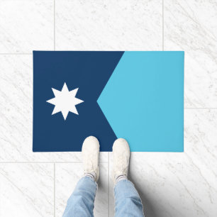 Tapis de porte avec le drapeau du Minnesota, États
