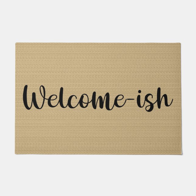 Tapis de porte « Bienvenue-ish » (Devant)