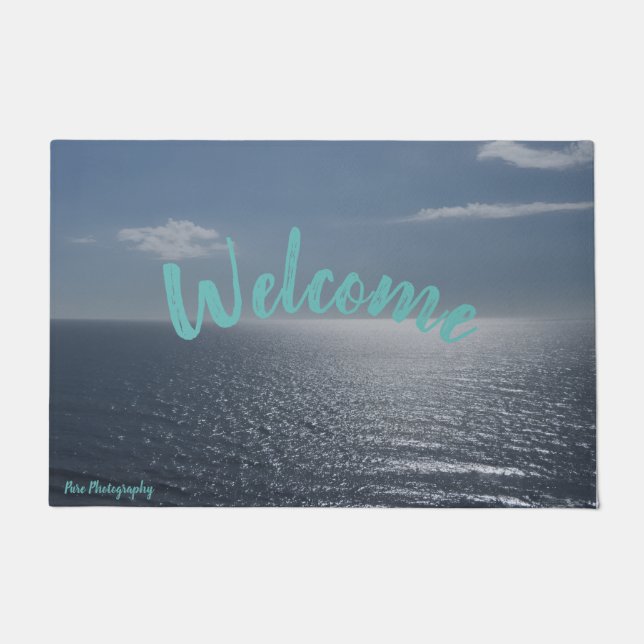 Tapis de porte Bienvenue Océan (Devant)
