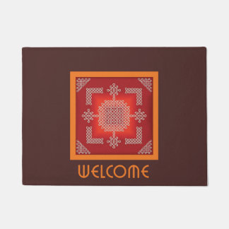 Tapis de porte Brown Rangoli