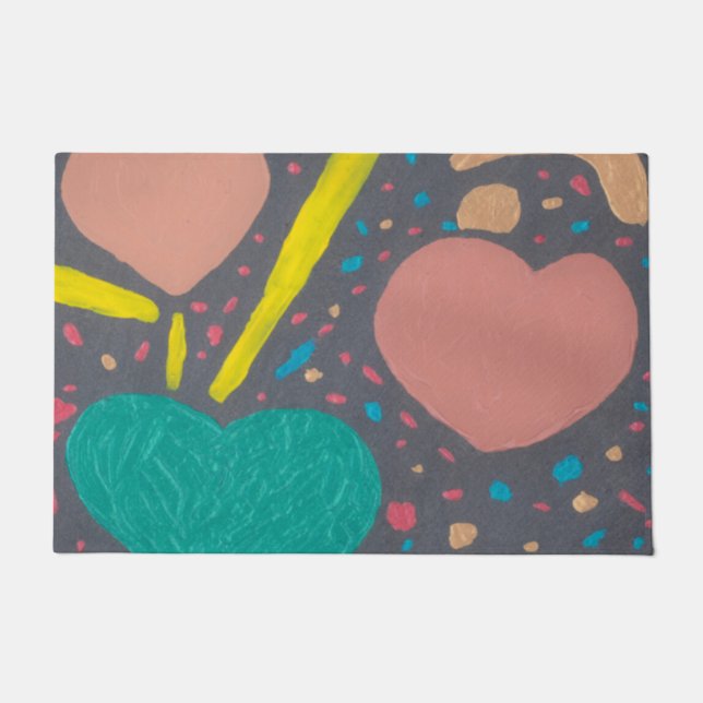 Tapis de porte Célébrez l'amour (Devant)