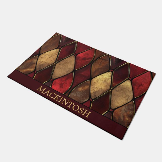 Tapis de porte classique antique vintage (Incliné)