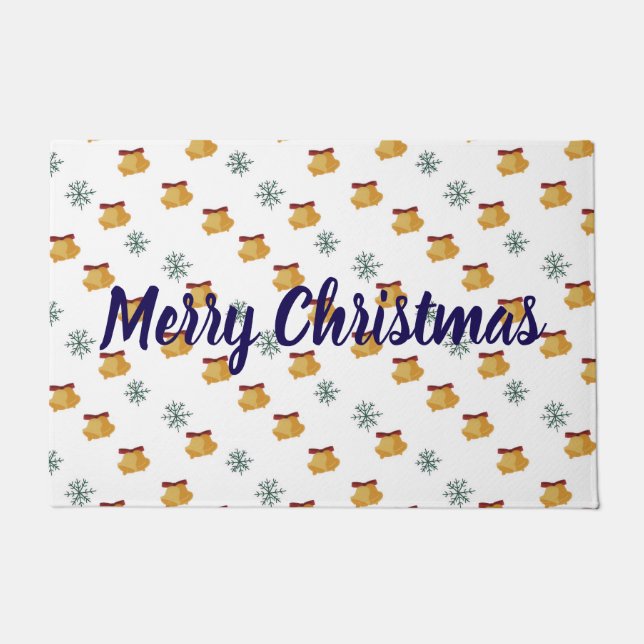 Tapis de porte cloche joyeux Noël (Devant)