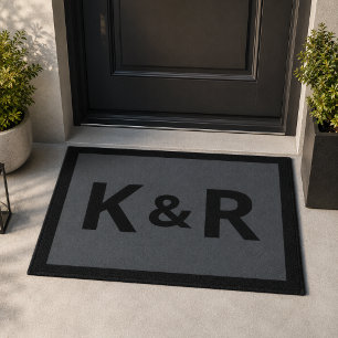 Tapis de porte couple   Tapis de sol personnalisé 