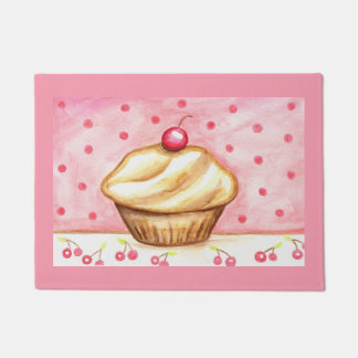 Tapis de porte Cupcake Cerise