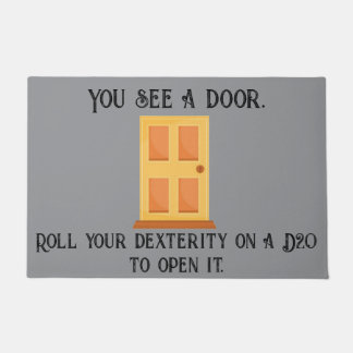 Tapis de porte D20 pour joueur de rôle : Vous voye