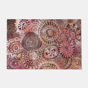 Tapis de porte d'art tropical