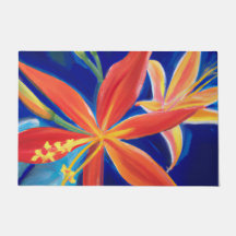 Tapis de porte d'art tropical