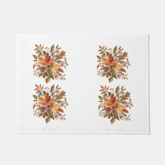 Tapis de porte d'automne.
