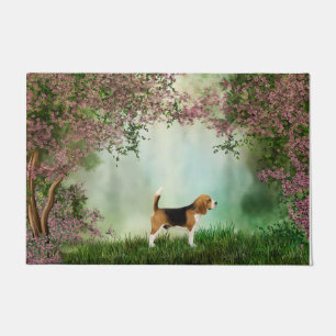 Tapis de porte de beagle