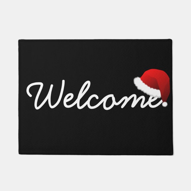 Tapis de porte de bienvenue de Noël (Devant)