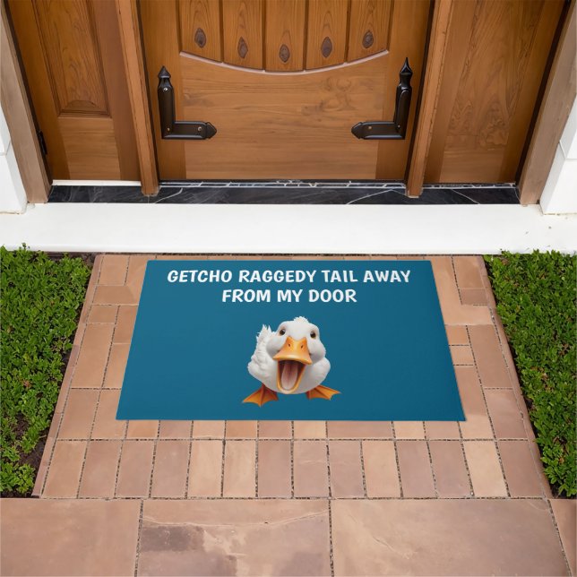 TAPIS DE PORTE DE CANARD PEKIN DRÔLE (De plein air)