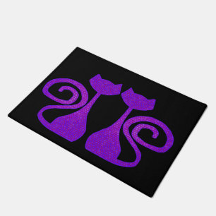 Tapis de porte de chat de Bouclé-Queue