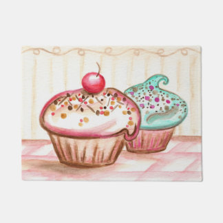 Tapis de porte de cuisine boulangerie Cupcake