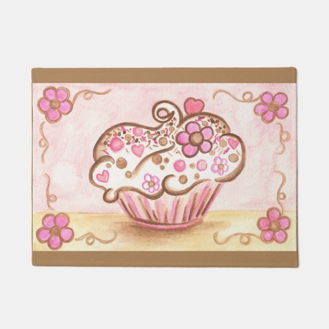 Tapis de porte de cuisine Cupcake Kitchen Bakery C (Devant)