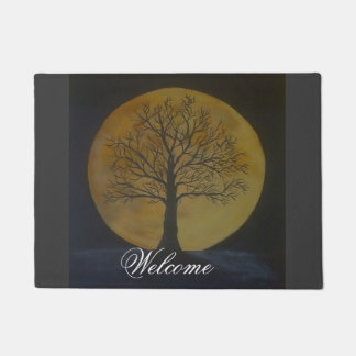Tapis de porte de la Lune de récolte
