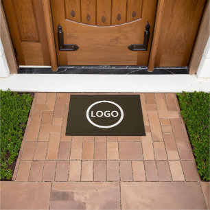Tapis de porte de logo d'entreprise moderne sur me