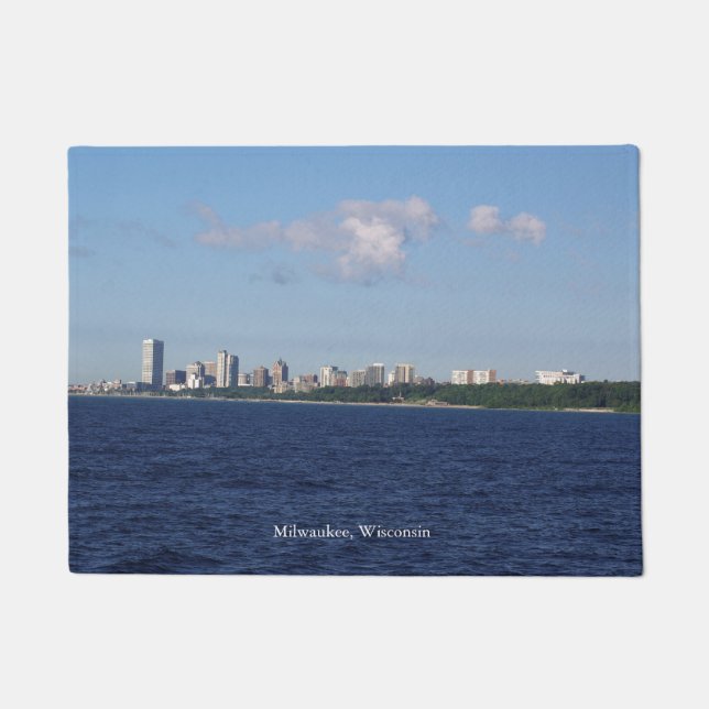 Tapis de porte de Milwaukee Skyline (Devant)